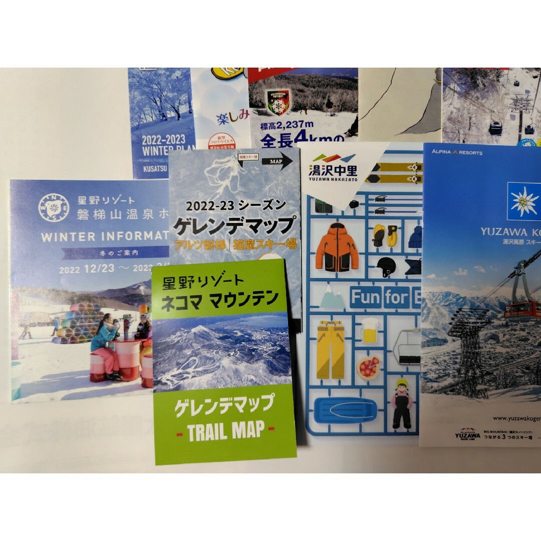 スキー場パンフ　2022年から2024年パンフ　スキー場割引券 チケットの施設利用券(スキー場)の商品写真