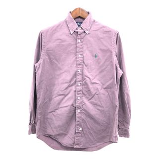 ポロラルフローレン(POLO RALPH LAUREN)のPolo by Ralph Lauren ポロ ラルフローレン 長袖シャツ カジュアル パープル (メンズ M) 中古 古着 P6490(シャツ)