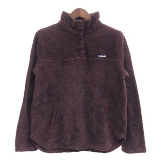 パタゴニア(patagonia)のpatagonia パタゴニア リツール スナップT フリースジャケット アウター アウトドア ワインレッド (レディース L) 中古 古着 P6549(その他)