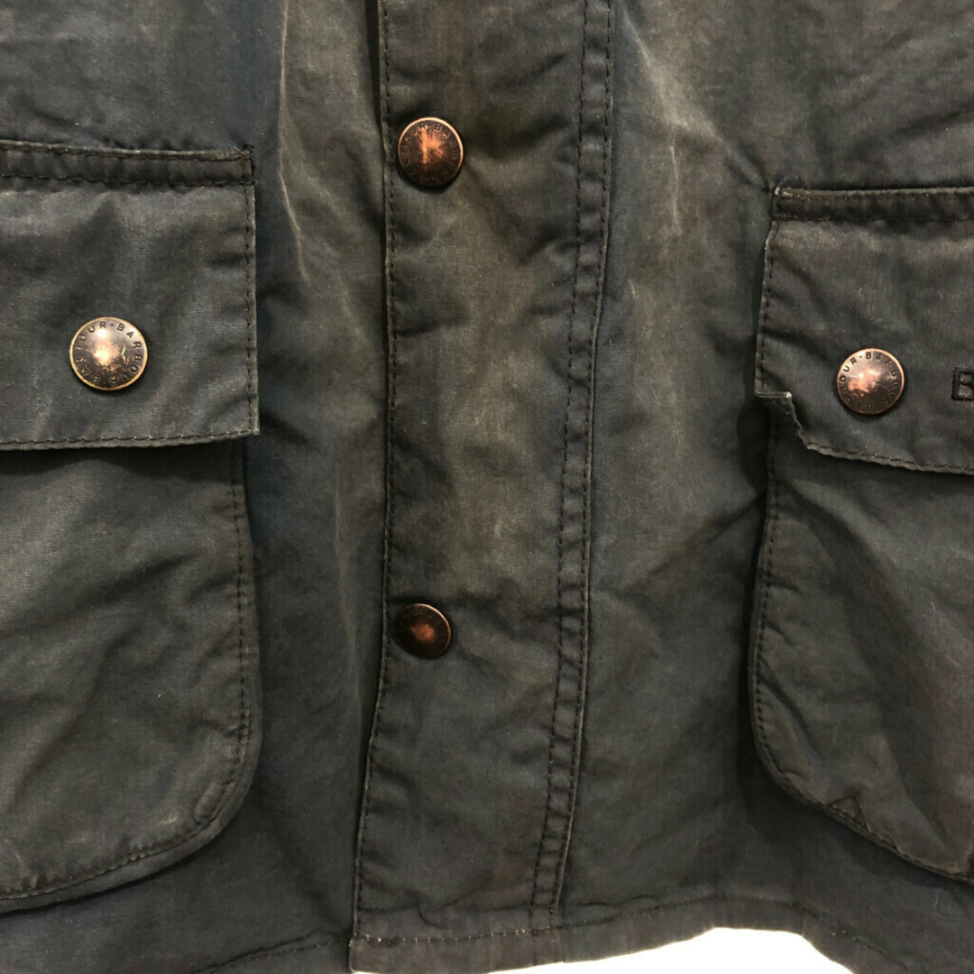 Barbour(バーブァー)のBarbour バブアー ASHUBY WAX JAKTET オイルドジャケット アウター 防寒 ネイビー (メンズ XL) 中古 古着 P6576 メンズのジャケット/アウター(その他)の商品写真