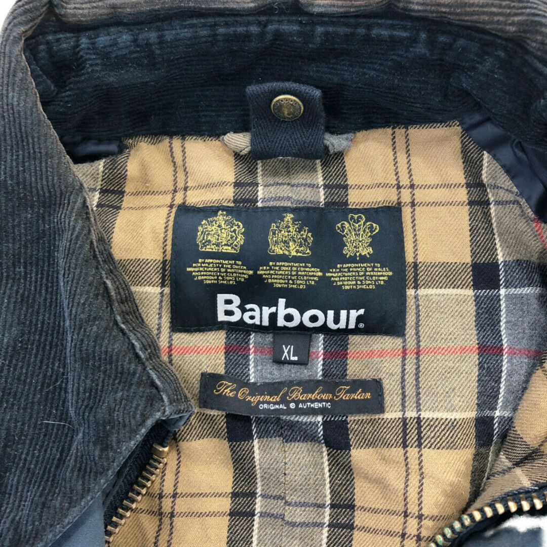 Barbour(バーブァー)のBarbour バブアー ASHUBY WAX JAKTET オイルドジャケット アウター 防寒 ネイビー (メンズ XL) 中古 古着 P6576 メンズのジャケット/アウター(その他)の商品写真