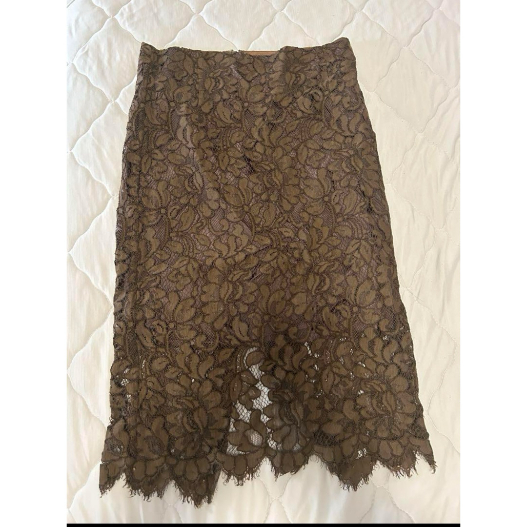 Whim Gazette(ウィムガゼット)のWhim Gazetteレースタイトスカート/38 レディースのスカート(ひざ丈スカート)の商品写真