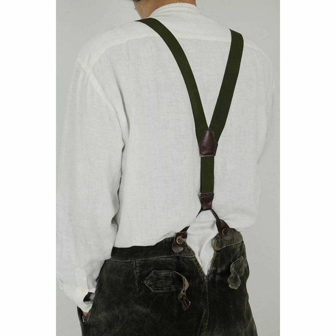 【DEAD STOCK】Army Leather Suspender メンズのファッション小物(サスペンダー)の商品写真