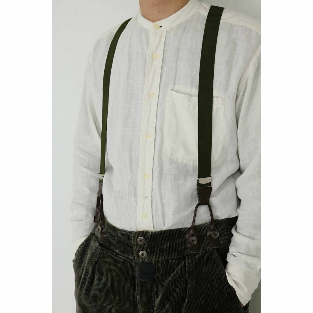 【DEAD STOCK】Army Leather Suspender メンズのファッション小物(サスペンダー)の商品写真