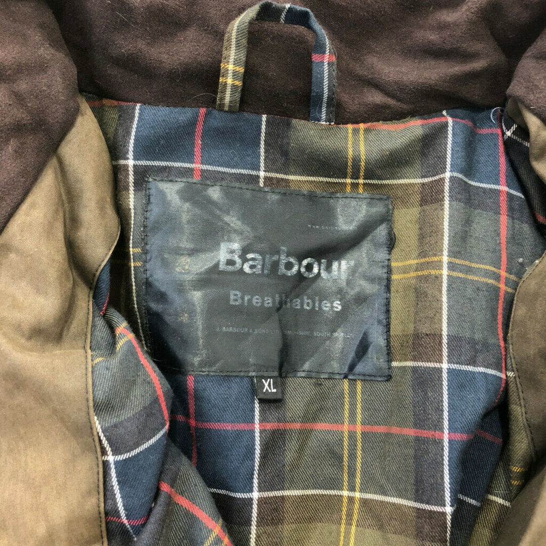 Barbour(バーブァー)のBarbour バブアー DURACOTTON TRAPPER オイルドジャケット アウター 防寒 ユーロ カーキ (メンズ XL) 中古 古着 P6586 メンズのジャケット/アウター(その他)の商品写真