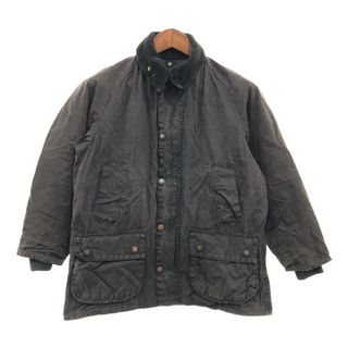 バーブァー(Barbour)の2000年代～ イングランド製 Barbour バブアー BEDALE ビデイル オイルドジャケット ３ワラント ブラック (メンズ C38) 中古 古着 P6590(その他)