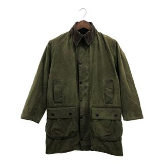 バーブァー(Barbour)の2000年代～ イングランド製 Barbour バブアー BORDER ボーダー オイルドジャケット ユーロ グリーン (メンズ C38) 中古 古着 P6622(その他)