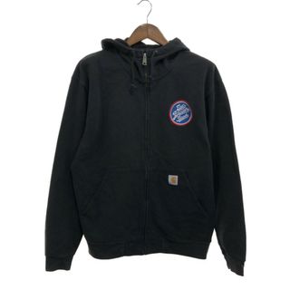 カーハート(carhartt)のCarhartt カーハート スウェット パーカー トップス カジュアル ブラック (メンズ L相当) 中古 古着 P6704(パーカー)