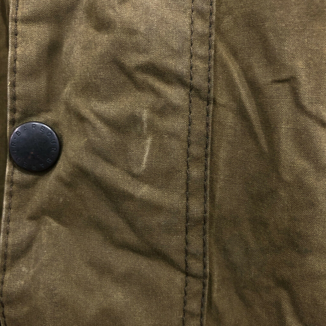 Barbour(バーブァー)のイングランド製 Barbour バブアー CLASSIC BEAUFORT ビューフォート オイルドジャケット グリーン (メンズ C40) 中古 古着 P6743 メンズのジャケット/アウター(その他)の商品写真