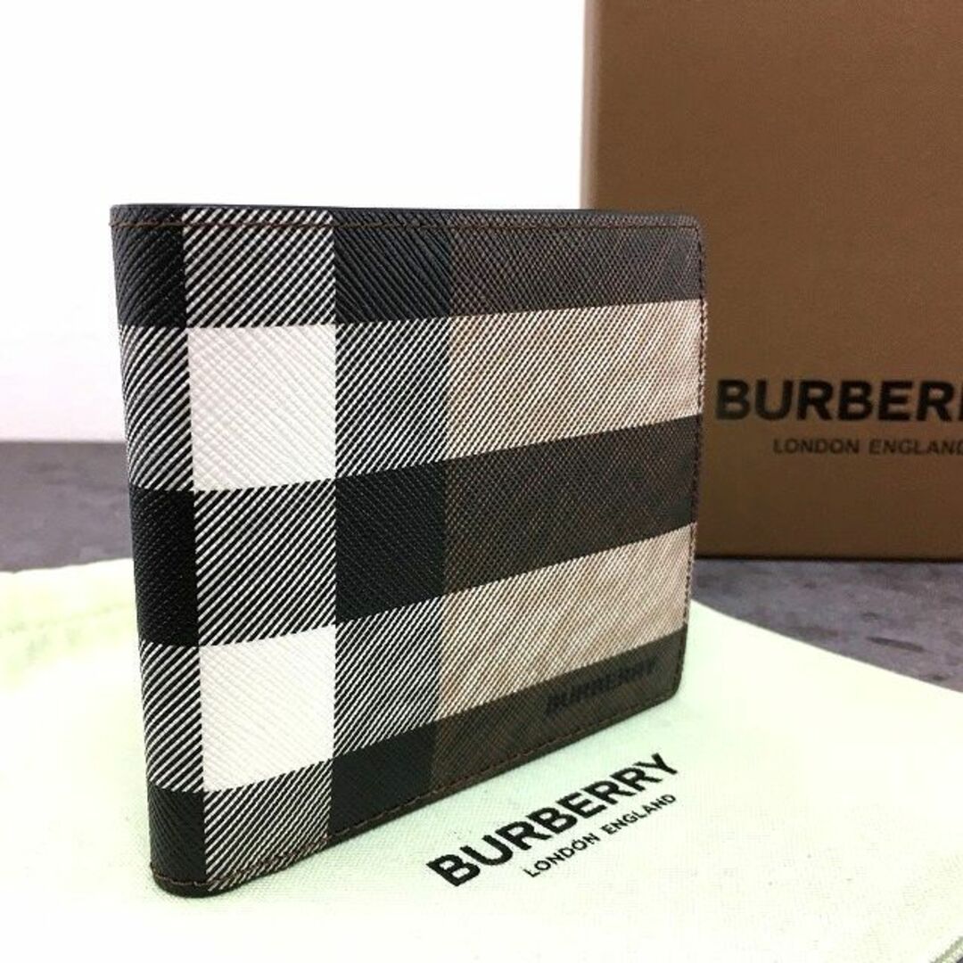 BURBERRY(バーバリー)の未使用品 BURBERRY 札入れ チェック 箱付き 441 メンズのファッション小物(折り財布)の商品写真