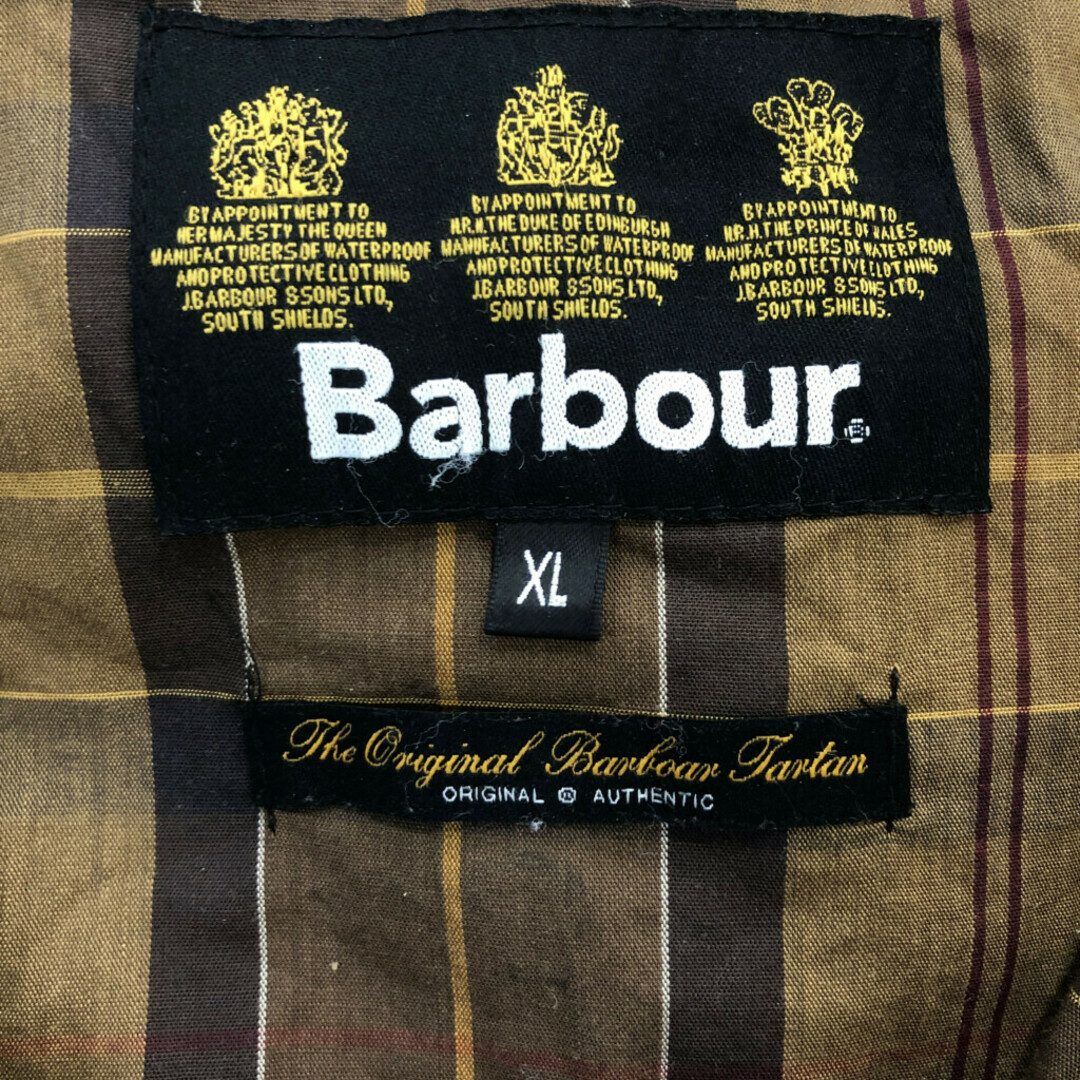 Barbour(バーブァー)のイングランド製 Barbour バブアー WAX SAPPER オイルドジャケット アウター ユーロ ブラウン (メンズ XL) 中古 古着 P6811 メンズのジャケット/アウター(その他)の商品写真