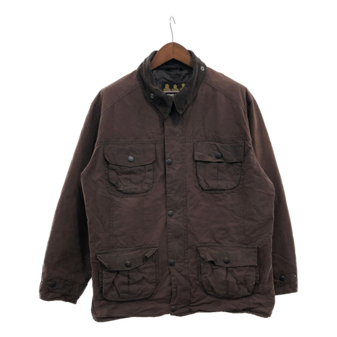 Barbour(バーブァー)のBarbour バブアー DAUNTLESS オイルドジャケット アウター ユーロ ブラウン (メンズ XXL) 中古 古着 P6554 メンズのジャケット/アウター(その他)の商品写真