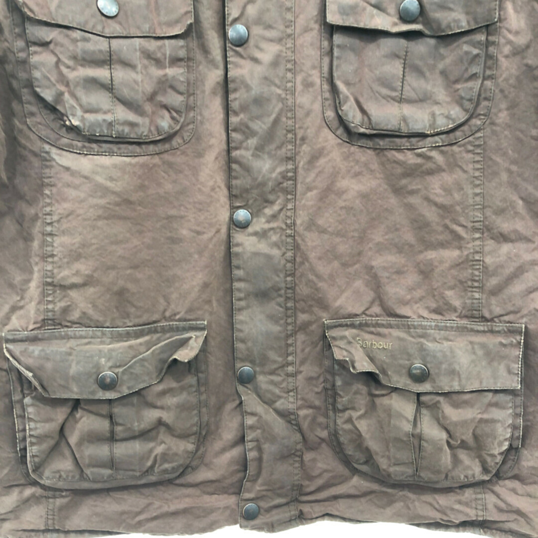 Barbour(バーブァー)のBarbour バブアー DAUNTLESS オイルドジャケット アウター ユーロ ブラウン (メンズ XXL) 中古 古着 P6554 メンズのジャケット/アウター(その他)の商品写真