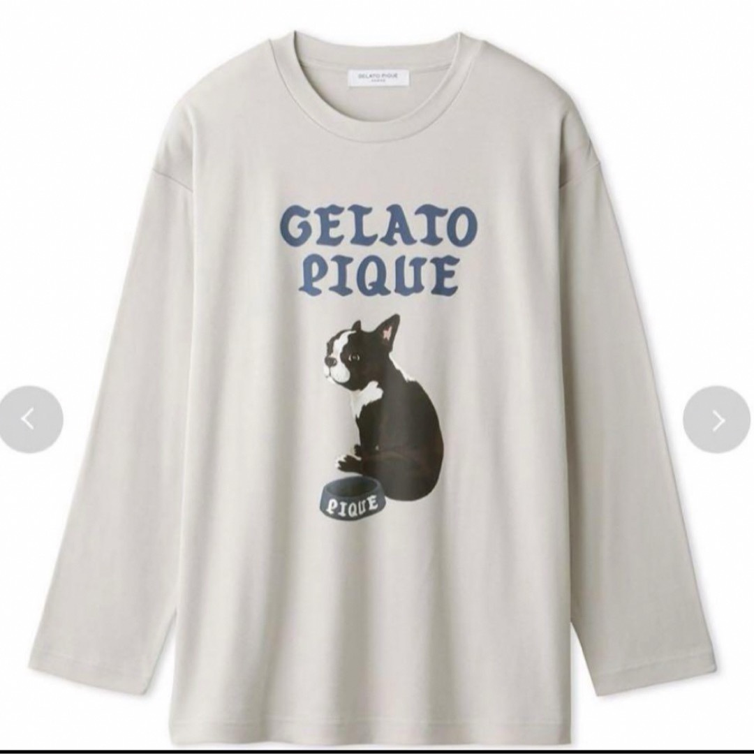 gelato pique(ジェラートピケ)の【HOMME】フレンチブルドッグロングTシャツ＆ロングパンツSET メンズのトップス(Tシャツ/カットソー(七分/長袖))の商品写真