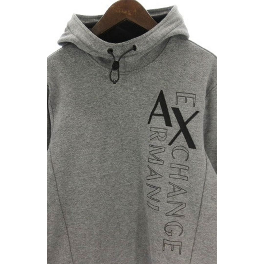 ARMANI EXCHANGE(アルマーニエクスチェンジ)のアルマーニエクスチェンジ パーカー 長袖 刺繍 グレー XS メンズのトップス(パーカー)の商品写真