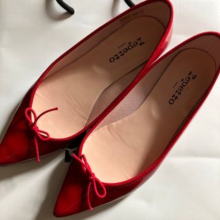 レペット(repetto)のrepetto レペット　バレーシューズ　赤　37(バレエシューズ)