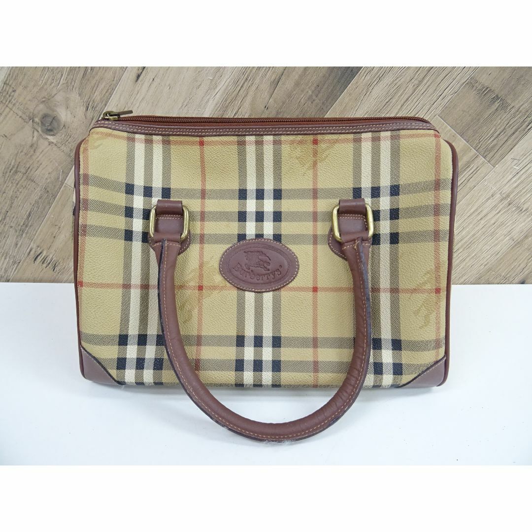 BURBERRY - M藤016 / BURBERRY ノバチェック ハンドバッグ ミニボストン