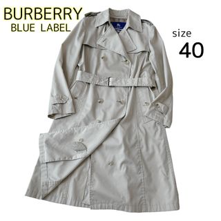 バーバリーブルーレーベル(BURBERRY BLUE LABEL)のバーバリーブルーレーベル トレンチコート スプリングコート ノバチェック 40(トレンチコート)