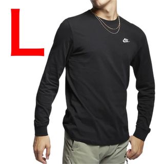 ナイキ(NIKE)の新品　NIKEロンT　AR5194 送料無料　ナイキ　長袖　Ｌサイズ　黒　ジム(Tシャツ/カットソー(七分/長袖))