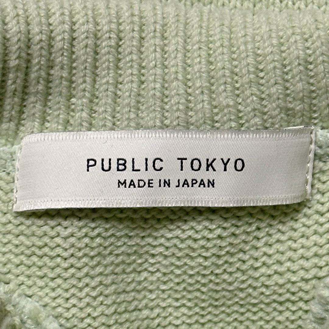 PUBLIC TOKYO(パブリックトウキョウ)のPUBLIC TOKYO パブリックトウキョウ ニット メッシュ デザイン 長袖 レディースのトップス(ニット/セーター)の商品写真