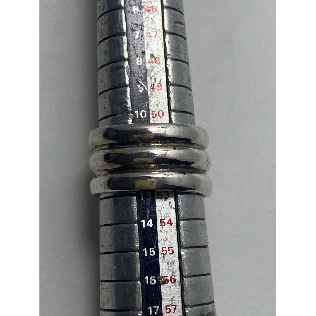 シルバー925 三段　シンプル　プレーン　ギフト　11号銀指輪SILVER F6 メンズのアクセサリー(リング(指輪))の商品写真