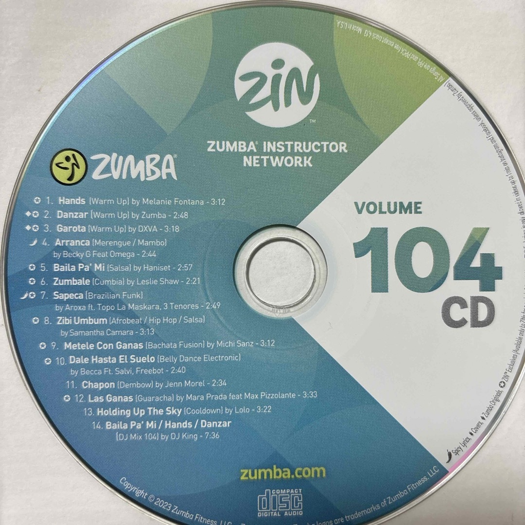 ZUMBA　ズンバ　MEGAMIX51～MEGAMIX60　CD　10枚セットMegamix58