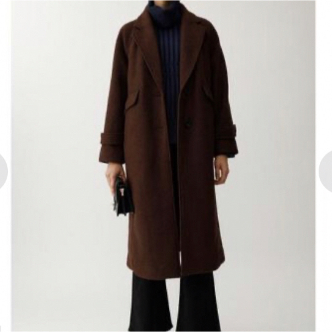 moussy(マウジー)のお値下げ！moussyマウジーSINGLE BREASTED WOOL COAT レディースのジャケット/アウター(ロングコート)の商品写真