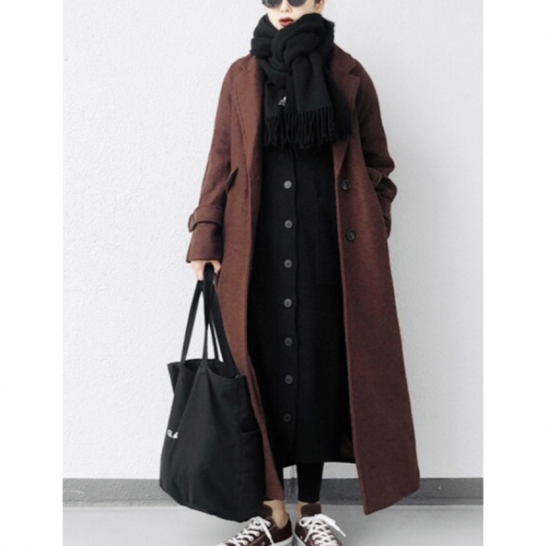 moussy(マウジー)のお値下げ！moussyマウジーSINGLE BREASTED WOOL COAT レディースのジャケット/アウター(ロングコート)の商品写真