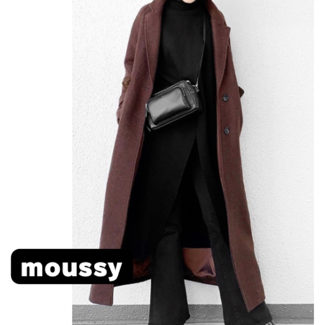 moussy(マウジー)のお値下げ！moussyマウジーSINGLE BREASTED WOOL COAT レディースのジャケット/アウター(ロングコート)の商品写真