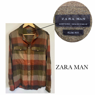 ザラ(ZARA)のZARA MAN チェックシャツ (シャツ)