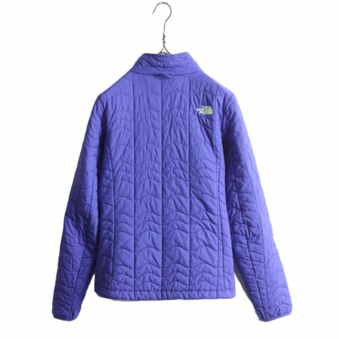 THE NORTH FACE(ザノースフェイス)のUS企画 ノースフェイス 中綿 キルティング ナイロン ジャケット レディース S / 古着 The North Face ジャンパー フルジップ アウトドア 青 レディースのジャケット/アウター(ブルゾン)の商品写真