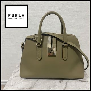 【未使用に近い】FURLA フルラ ショルダーウォレット 現行ロゴ 保存袋付き