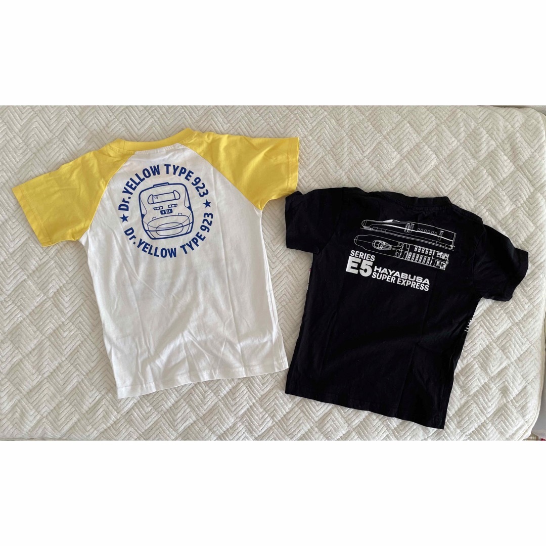 Tシャツ　2枚セット　ドクターイエロー　はやぶさ キッズ/ベビー/マタニティのキッズ服男の子用(90cm~)(Tシャツ/カットソー)の商品写真