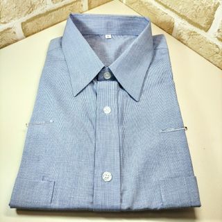 マクドナルド(マクドナルド)の【ワイシャツ 半袖 size Ｌ】ブルー(シャツ)