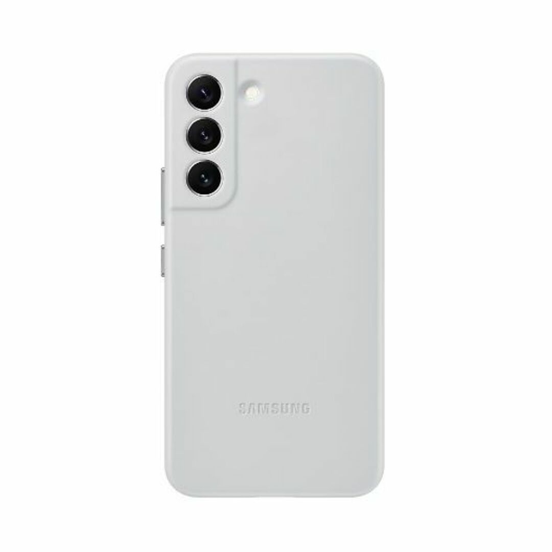 SAMSUNG(サムスン)のGalaxy S22 レザーカバー ライトグレイ 純正品 スマホ/家電/カメラのスマホアクセサリー(Androidケース)の商品写真