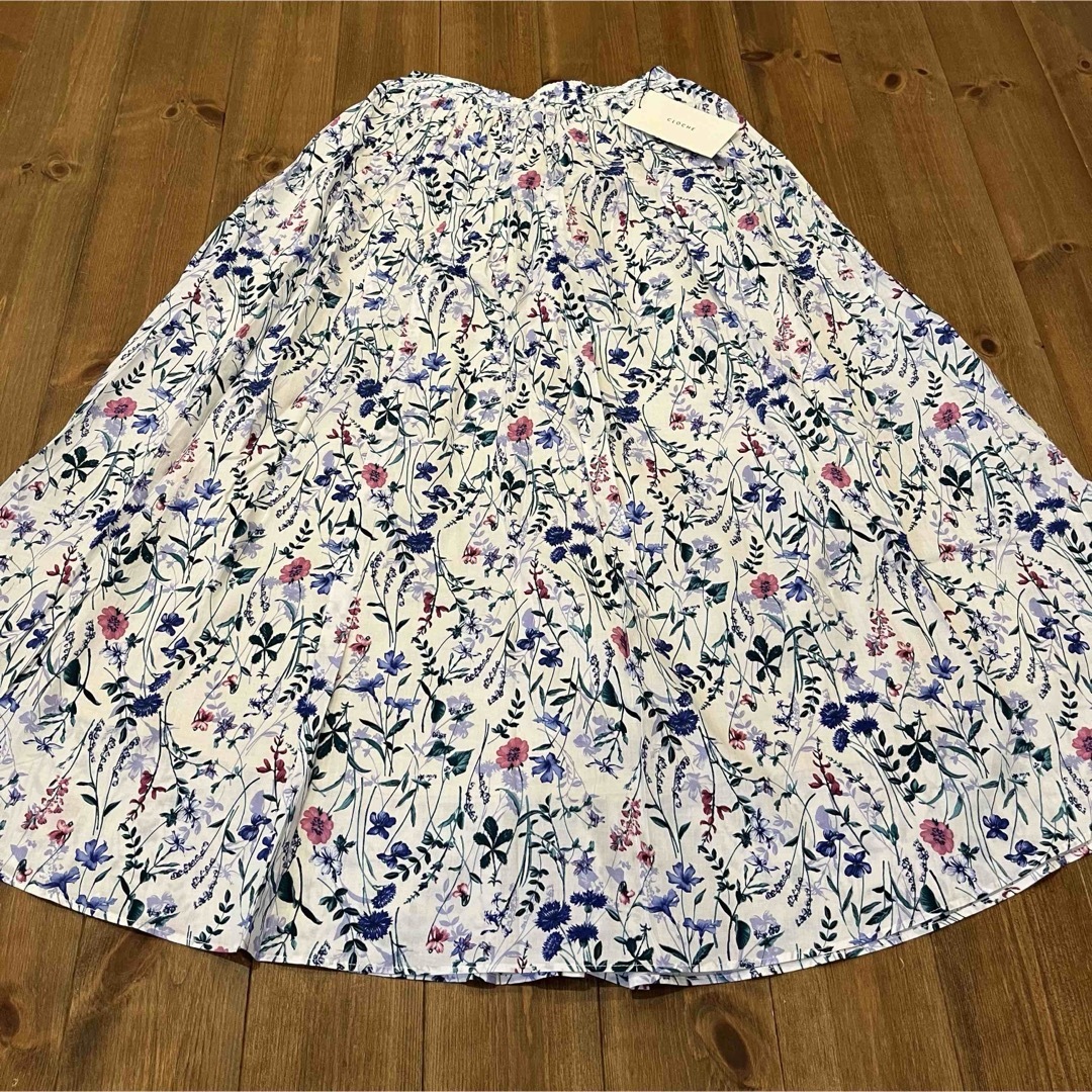 【新品】CLOCHE✳︎クロシェ✳︎セットアップ✳︎花柄✳︎スカート レディースのスカート(ロングスカート)の商品写真