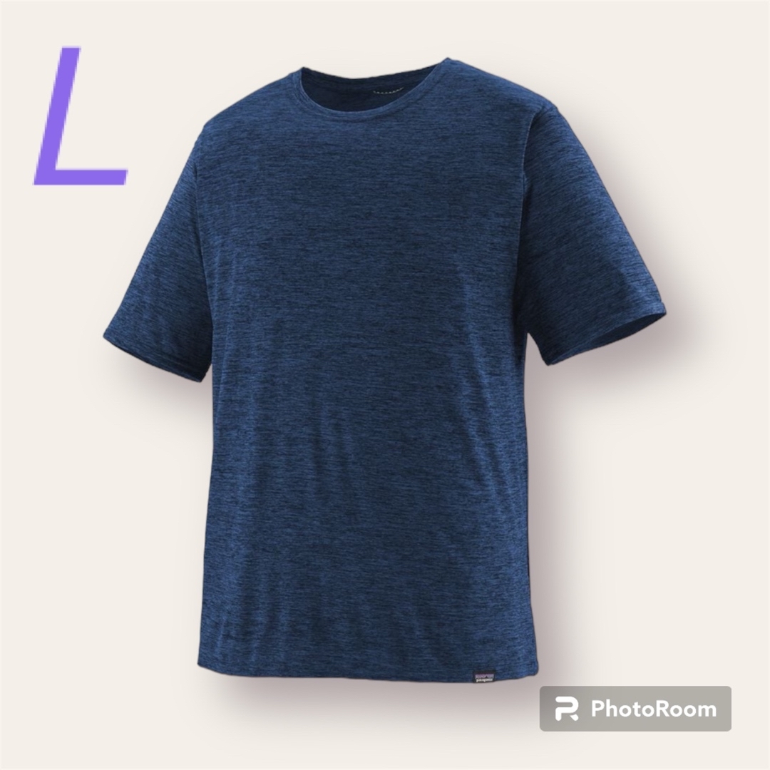 patagonia(パタゴニア)のPatagonia キャプリーン サラサラTシャツ 速乾 ブルー L 新品 メンズのトップス(Tシャツ/カットソー(半袖/袖なし))の商品写真