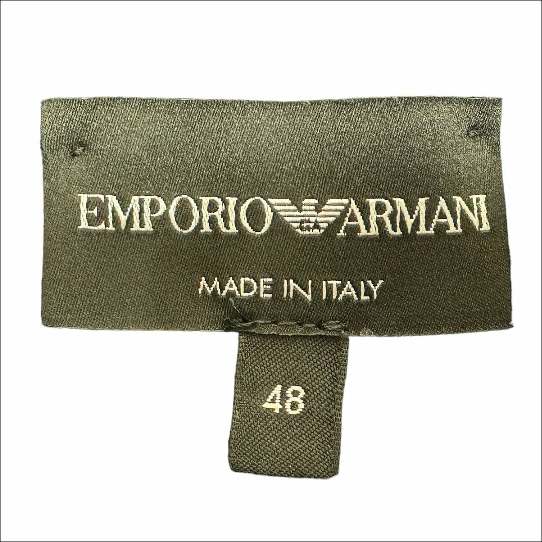 Emporio Armani(エンポリオアルマーニ)のJ7149新品 エンポリオアルマーニ ストレッチ ニットジャケット 黒×紫 48 メンズのジャケット/アウター(テーラードジャケット)の商品写真