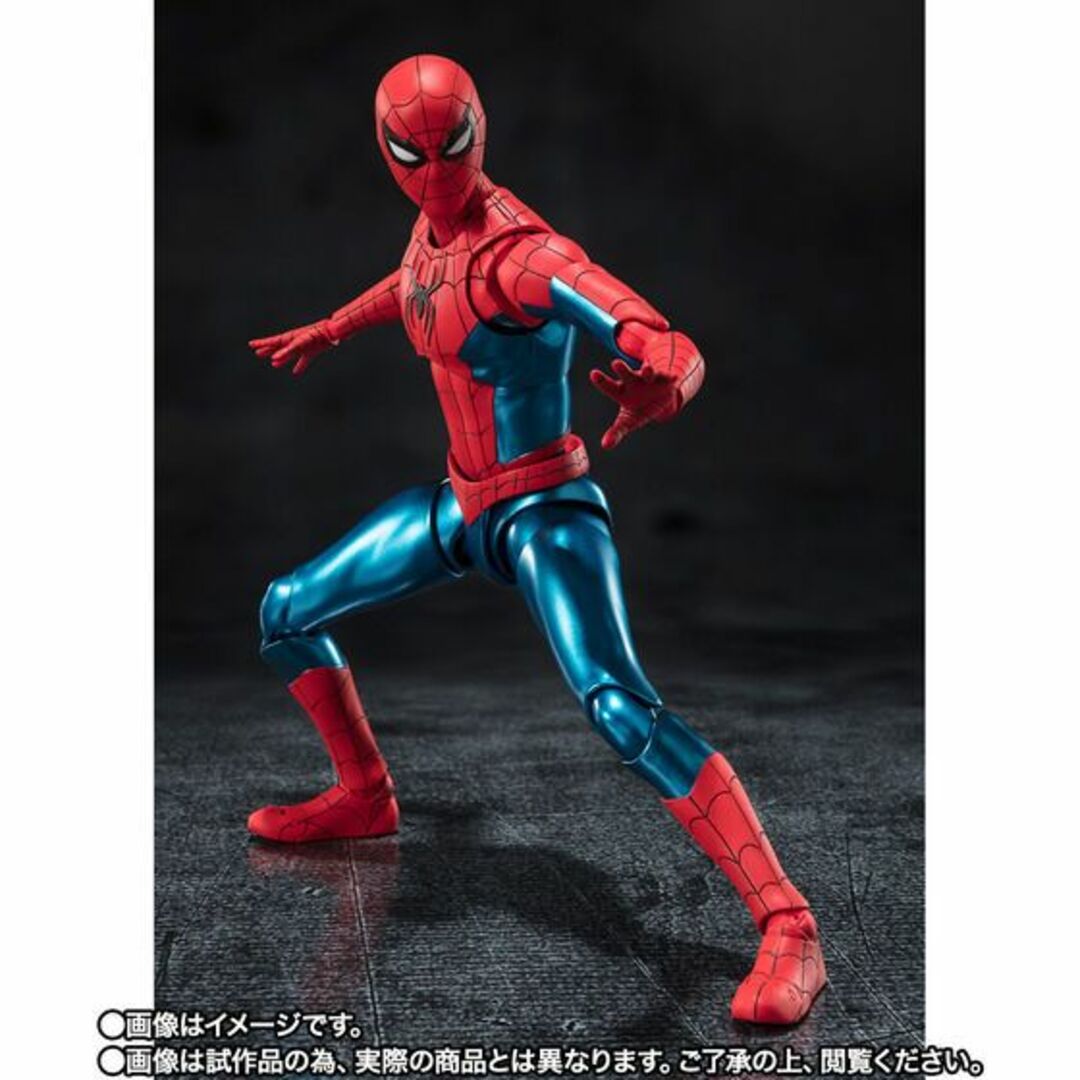 BANDAI(バンダイ)の2個セット S.H.Figuarts スパイダーマン ニューレッド&ブルースーツ エンタメ/ホビーのフィギュア(アメコミ)の商品写真