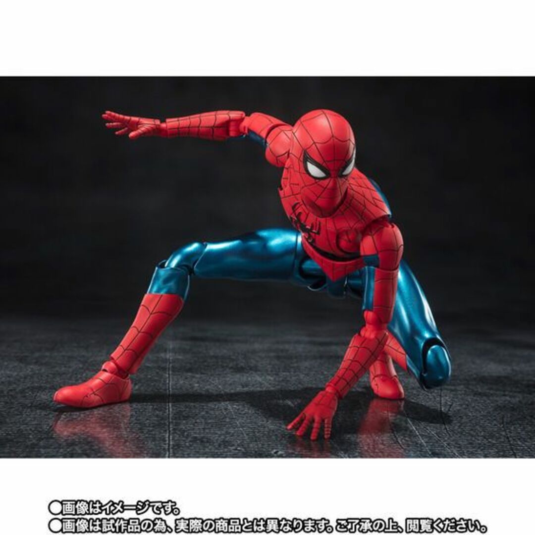 BANDAI(バンダイ)の2個セット S.H.Figuarts スパイダーマン ニューレッド&ブルースーツ エンタメ/ホビーのフィギュア(アメコミ)の商品写真