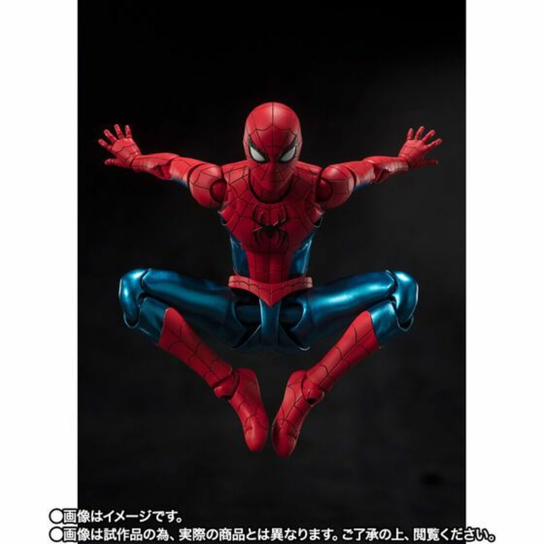 BANDAI(バンダイ)の2個セット S.H.Figuarts スパイダーマン ニューレッド&ブルースーツ エンタメ/ホビーのフィギュア(アメコミ)の商品写真