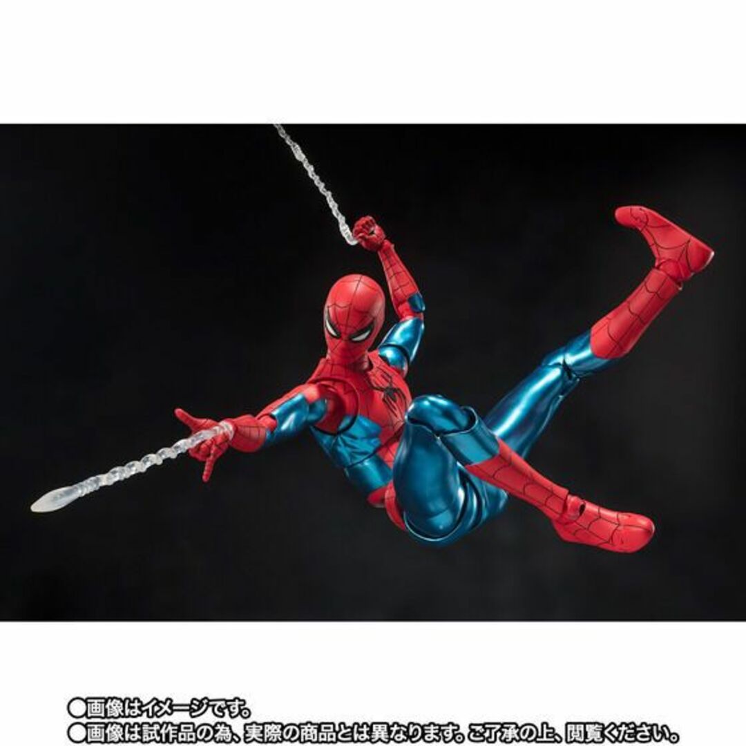 BANDAI(バンダイ)の2個セット S.H.Figuarts スパイダーマン ニューレッド&ブルースーツ エンタメ/ホビーのフィギュア(アメコミ)の商品写真