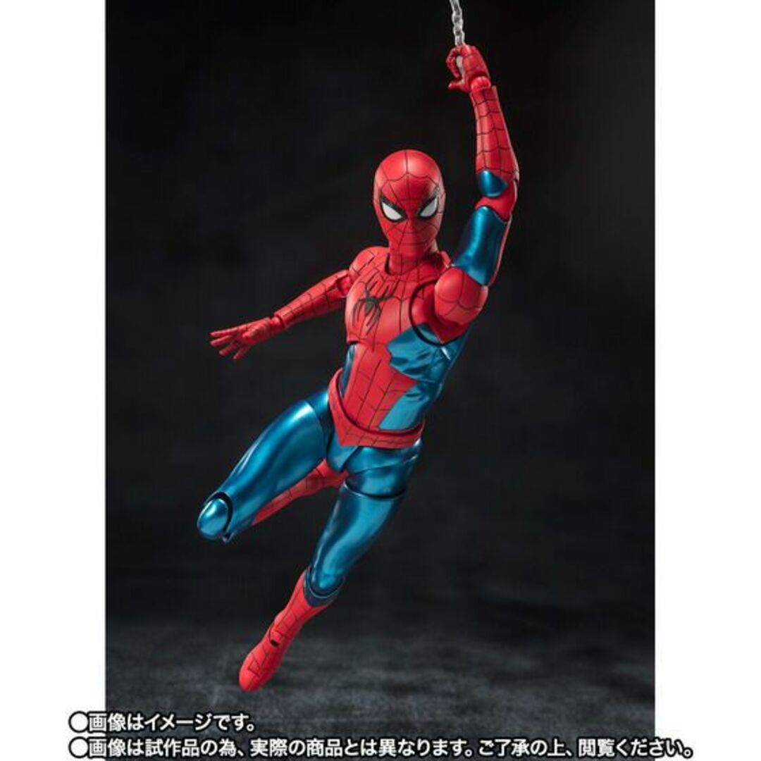 BANDAI(バンダイ)の2個セット S.H.Figuarts スパイダーマン ニューレッド&ブルースーツ エンタメ/ホビーのフィギュア(アメコミ)の商品写真