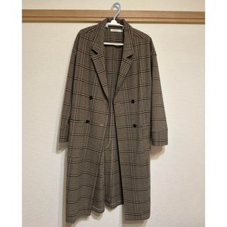 moussy マウジー コート ロングコート 冬服 チェック柄ロングコート