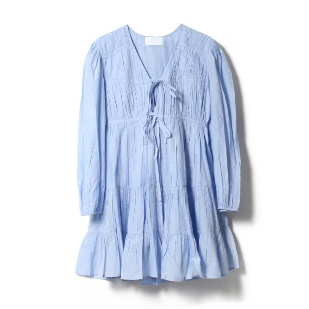 Merlette(マーレット)の【新品未使用】 MERLETTE マーレット レディース ティアードワンピース LASSE CHAMBRAY 165E43CH 【XS/CHAMBRAY】 レディースのワンピース(ミニワンピース)の商品写真