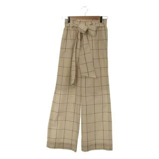 ハイク(HYKE)の【美品】  HYKE / ハイク | PLAID EASY PANTS プレイドチェック イージーパンツ | 2 | ベージュ | レディース(その他)