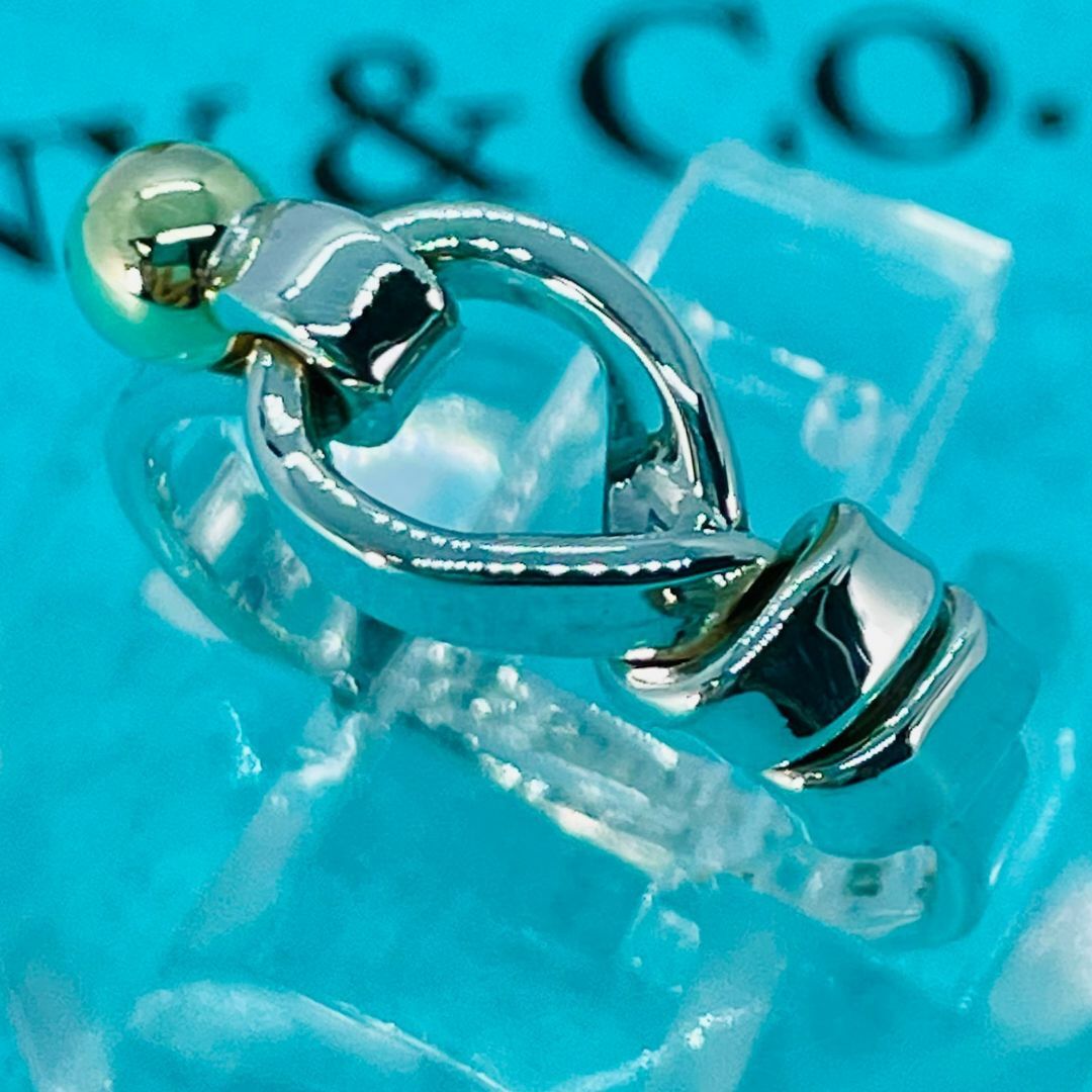 Tiffany & Co.(ティファニー)のティファニー フックアンドアイ コンビ リング シルバー ゴールド★734 レディースのアクセサリー(リング(指輪))の商品写真