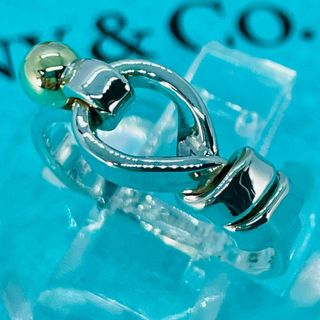 ティファニー(Tiffany & Co.)のティファニー フックアンドアイ コンビ リング シルバー ゴールド★734(リング(指輪))