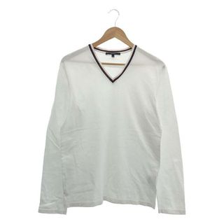 グッチ(Gucci)のGUCCI / グッチ | シェリーライン Vネック ロングスリーブカットソー | M | ホワイト | メンズ(Tシャツ/カットソー(七分/長袖))