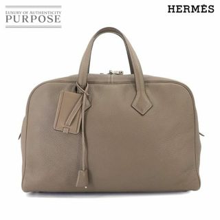 Hermes - エルメス ヴィクトリア35 白 トリヨンクレマンス □K刻印の 